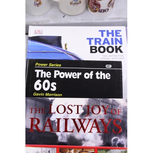 934 - NINE AS NEW STEAM TRAIN AND RAILWAY BOOKS