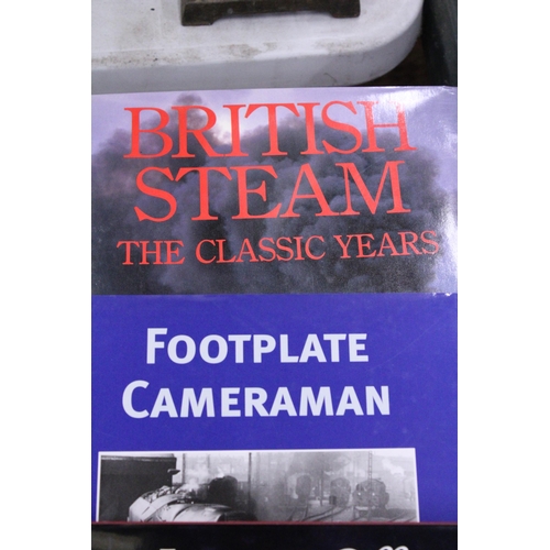 934 - NINE AS NEW STEAM TRAIN AND RAILWAY BOOKS