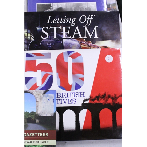 934 - NINE AS NEW STEAM TRAIN AND RAILWAY BOOKS