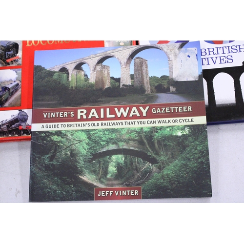 934 - NINE AS NEW STEAM TRAIN AND RAILWAY BOOKS