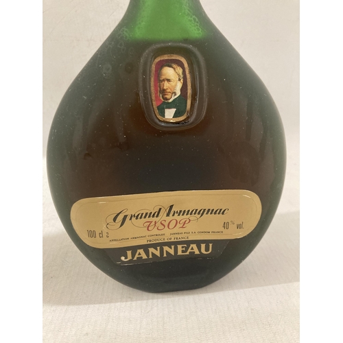 311 - A BOXED BOTTLE OF FRENCH GRAND ARMAGNAC JANNEAU VSOP- 1 LITRE