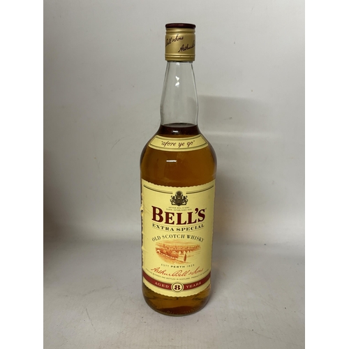 409 - A LITRE BOTTLE OF BELL'S EXTRA SPECIAL OLD SCOTCH WHISKY AGED 8 YEARS