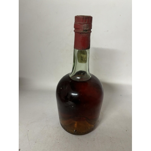 443 - A BOTTLE OF COURVOISIER THREE STAR LUXE COGNAC 70% PROOF