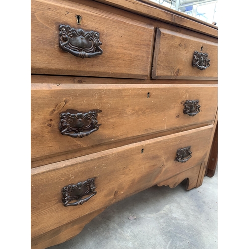 2977 - A VICTORIAN SATINWOOD CHEST OF DRAWERS, 41