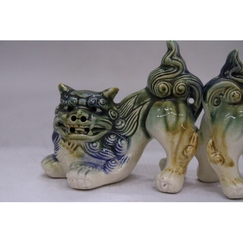 251 - A PAIR OF ORIENTAL FOO DOGS