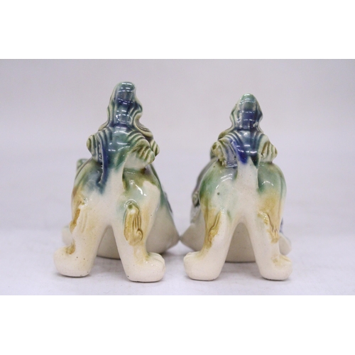 251 - A PAIR OF ORIENTAL FOO DOGS