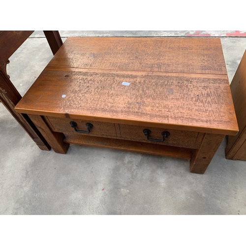 2978 - A HARDWOOD COFFEE TABLE