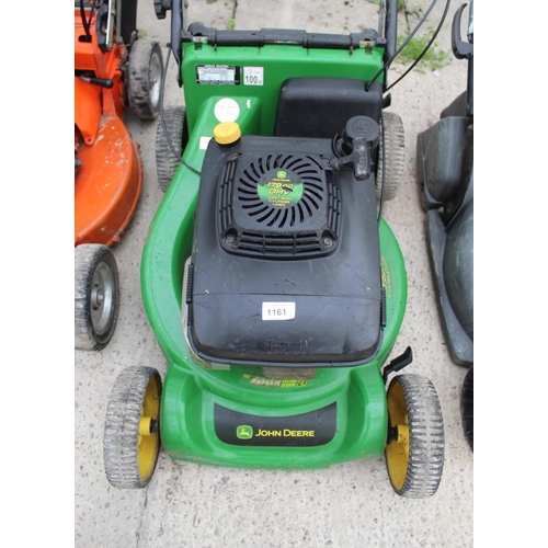 1161 - JOHN DEERE MOWER  NO VAT