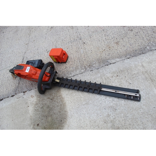 1181 - HUSQVARNA CORDLESS HEDGE CUTTER WITH CHARGER  NO VAT