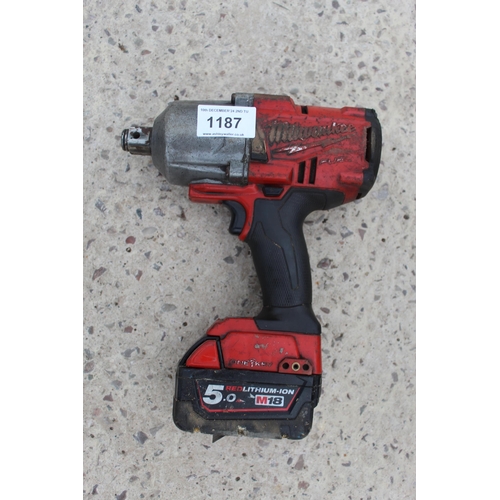 1187 - MILWAUKEE IMPACT GUN  NO VAT