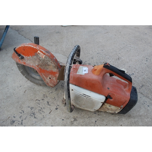 18 - STIHL TS400 CUT OFF SAW - NO VAT