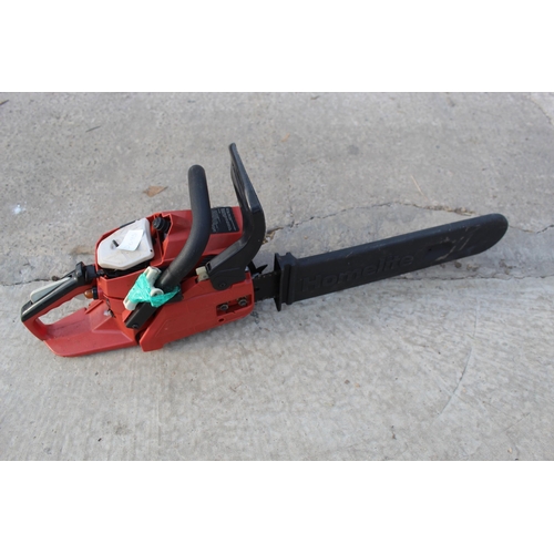 343 - MOUNTFIELD PETROL LAWN MOWER AND CHAINSAW  NO VAT