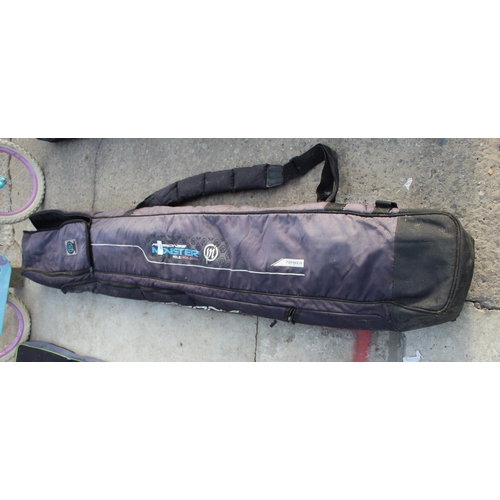 362 - FISHING BAG WITH POLE PARTS  NO VAT