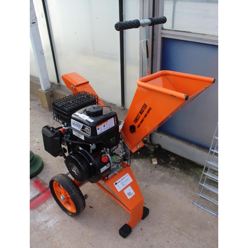 50 - FOREST MASTER WOOD CHIPPER IN GOOD WORKING ORDER  NO VAT