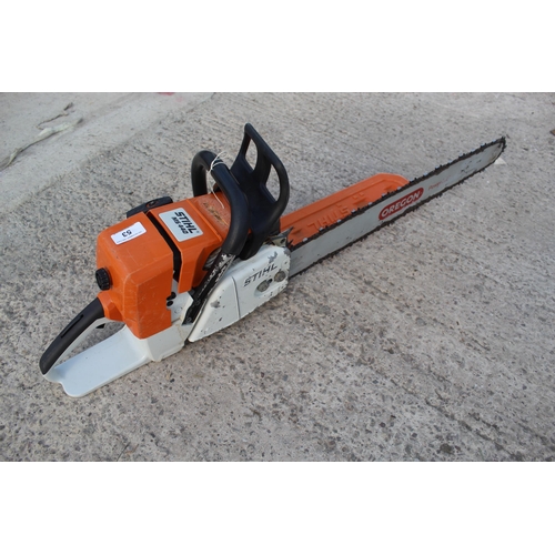 53 - STIHL MS 440 CHAINSAW IN GOOD WORKING ORDER  NO VAT