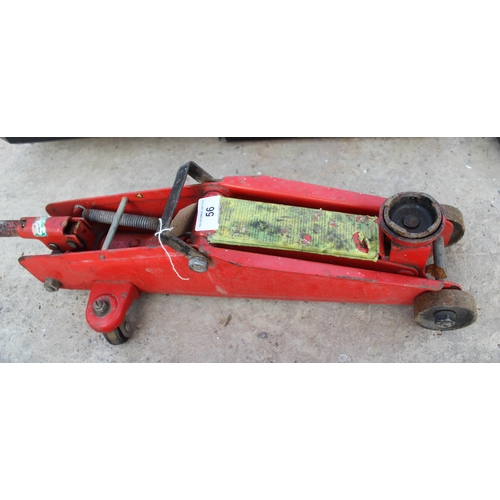 56 - RED TROLLEY JACK  NO VAT