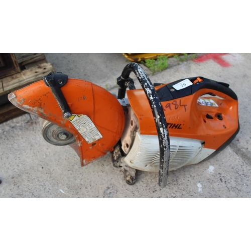 75 - STIHL TS K10  NO VAT