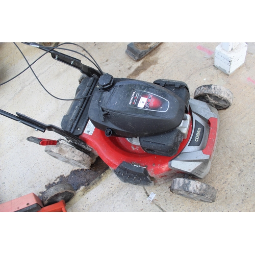 9 - COBRA MOWER WITH HONDA ENGINE  NO VAT