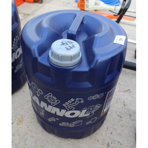 91 - NEW 20 LTR HYDRAULIC OIL  NO VAT