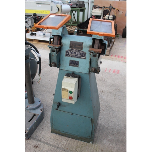 149 - VICEROY TWIN PEDESTAL GRINDER  NO VAT