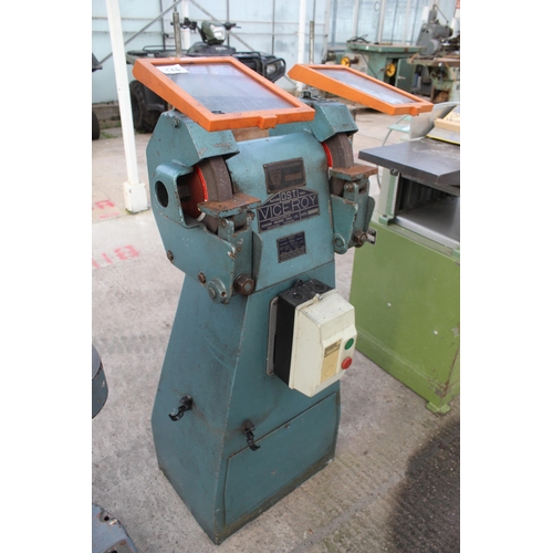 149 - VICEROY TWIN PEDESTAL GRINDER  NO VAT