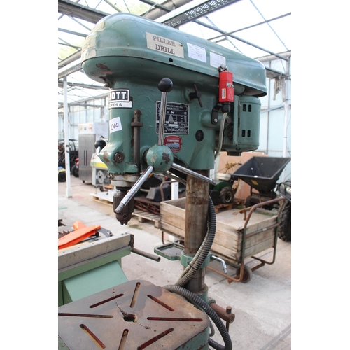 152 - ELLIOT PROGRESS DRILL PRESS 3 PHASE  NO VAT