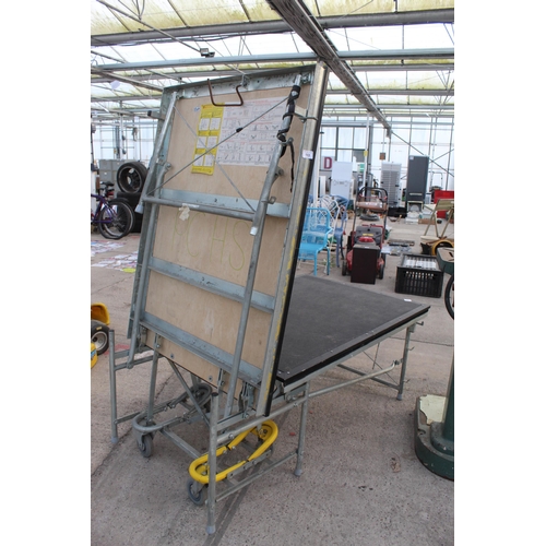 153 - FOLDING PORTABLE PLATFORM STAGE  NO VAT