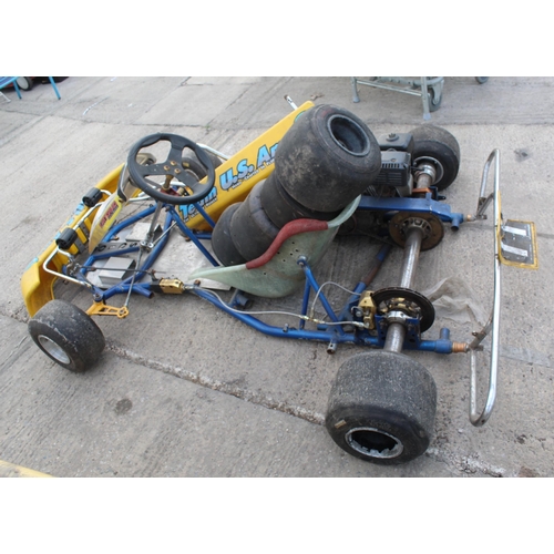 154 - HONDA B122 GO KART WITH FOUR SPARE WHEELS  NO  VAT