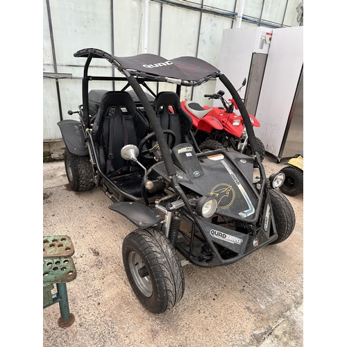 126 - APACHE QUADZILLA RL 300 ATV BUGGY WITH FULL ROAD  KIT & ROAD TYRES - COMPLETE WITH REAR STORAGE BOX ... 