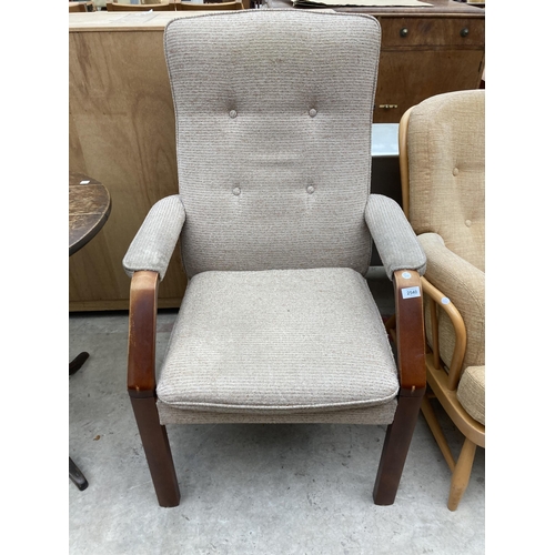 2540 - A PARKER KNOLL FIRESIDE CHAIR