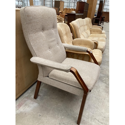 2540 - A PARKER KNOLL FIRESIDE CHAIR