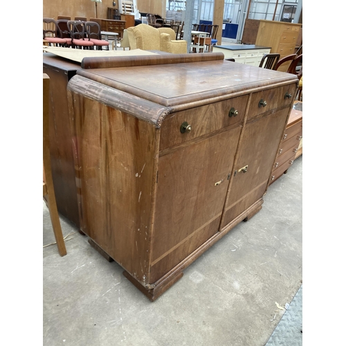 2627 - A SMALL RETRO TEAK CHEST OF FOUR DRAWERS, 22