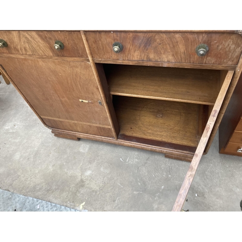 2627 - A SMALL RETRO TEAK CHEST OF FOUR DRAWERS, 22