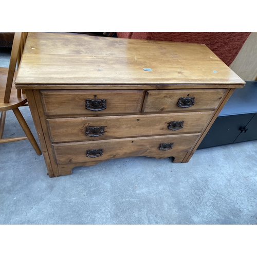 2642 - A VICTORIAN SATINWOOD CHEST OF DRAWERS, 41