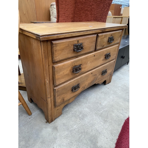 2642 - A VICTORIAN SATINWOOD CHEST OF DRAWERS, 41