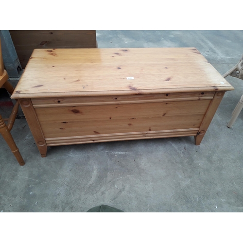 2702 - A PINE BLANKET CHEST, 43