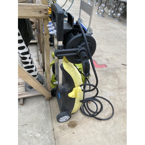 1761 - AN ELECTRIC PRESSURE WASHER AND A HOSE REEL