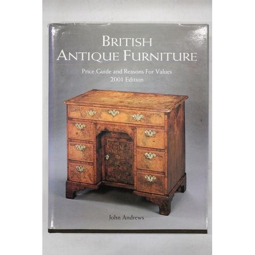 109 - THREE BOOKS ON ANTIQUE FURNITURE, BRITISH SCULPTORS, ETC.,