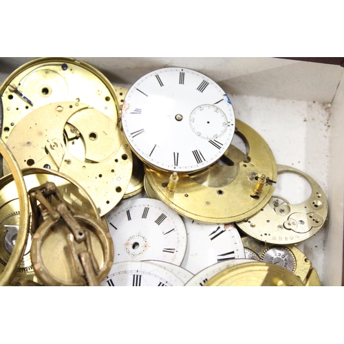 118 - A COLLECTION OF VINTAGE POCKET WATCH PARTS