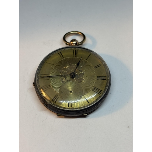 760 - A GOLD PLATED POCKET WATCH (A/F)