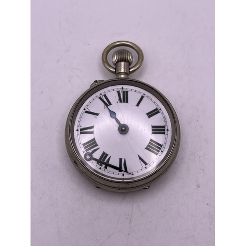 509 - AN ANTIQUE FLUERIER WATCH CO BRITISH RAILWAYS POCKET WATCH 52MM