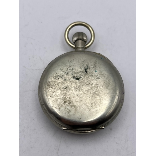 509 - AN ANTIQUE FLUERIER WATCH CO BRITISH RAILWAYS POCKET WATCH 52MM