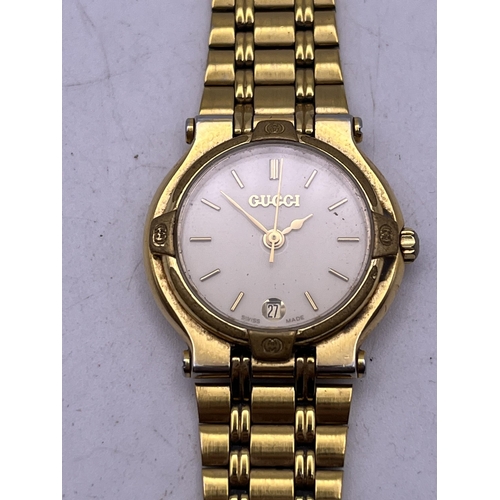 517 - A GUCCI LADIES QUARTZ WRIST WATCH REFERENCE 9200L