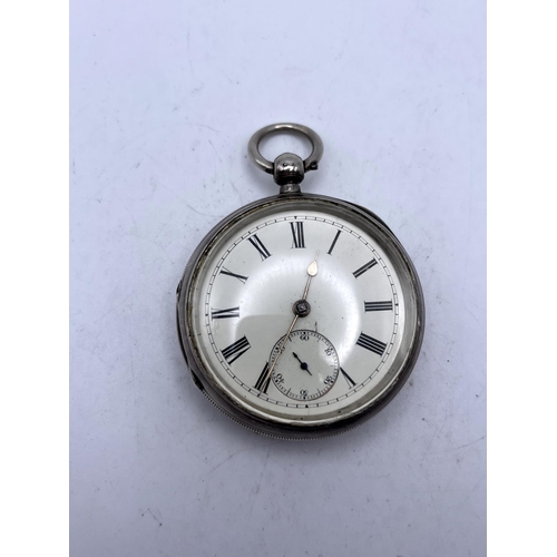 510 - A HALLMARKED LONDON SILVER FUSEE POCKET WATCH, MAKE F K JOHNSON, RAILWAY STREET, LONDON, DIAMETER OF... 