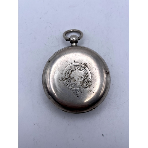 510 - A HALLMARKED LONDON SILVER FUSEE POCKET WATCH, MAKE F K JOHNSON, RAILWAY STREET, LONDON, DIAMETER OF... 