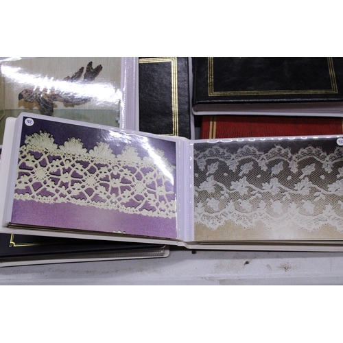 964 - ELEVEN ALBUMS CONTAINING PICTURES OF LACE ITEMS AND STYLES