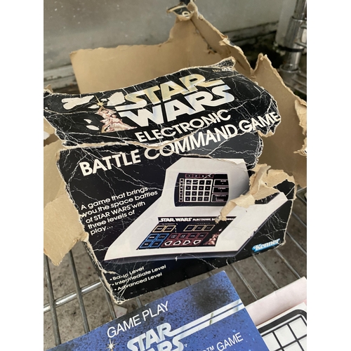 1614 - A STAR WARS ELECTRONIC BATTLE COMMAND GAME WITH BOX AND MANUAL