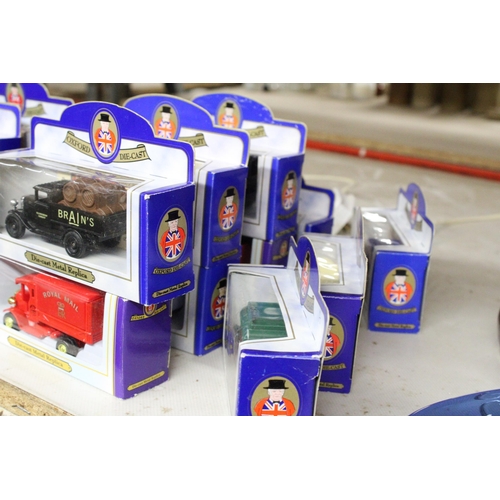 1233 - TWENTY OXFORD DIE-CAST ADVERTISING VANS - ALL AS NEW AND BOXED