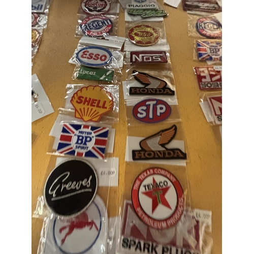 137 - TWENTY GOOD QUALITY SEW ON BADGES