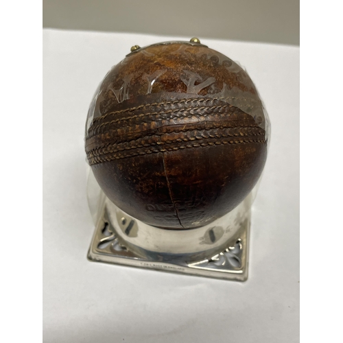 36 - A PRESENTATION CRICKET BALL 1899